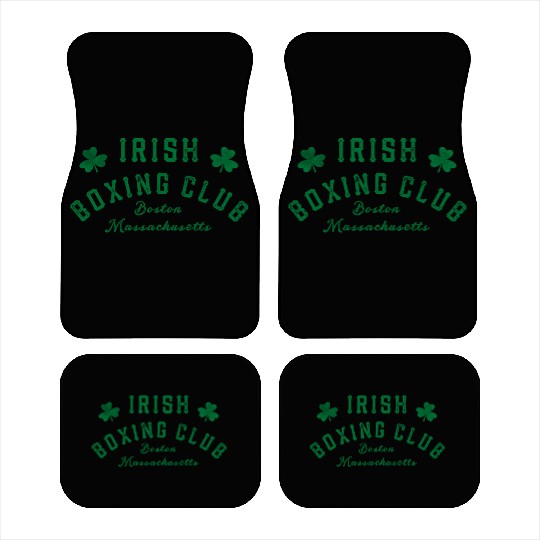 Irish Bong Club Boston Massachusetts Shamrock Car Mats