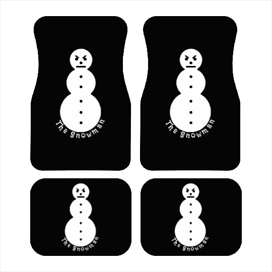 Features An Angry Snowman Says The Snow Car Mats