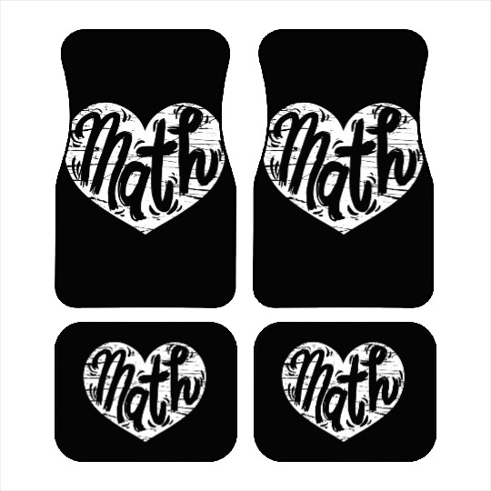 Math Heart Math Teacher He Car Mats