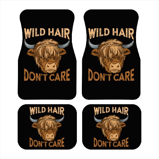 Highland Cow Cattle Scottish Farmer Car Mats