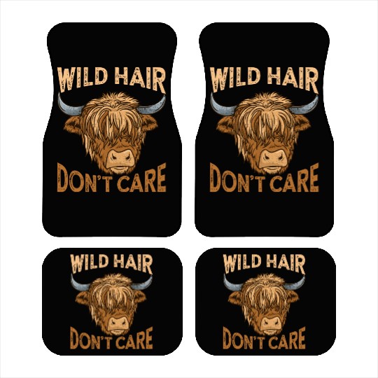 Highland Cow Cattle Scottish Farmer Car Mats