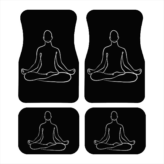 Yoga Teacher Namaste One Line Meditation Buddhism Car Mats