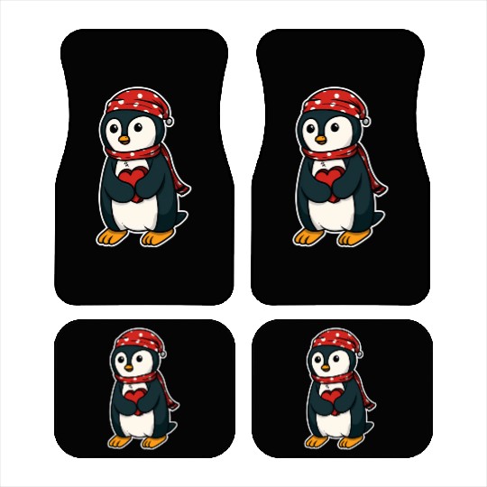 Penguin With Winter For A e Py Car Mats