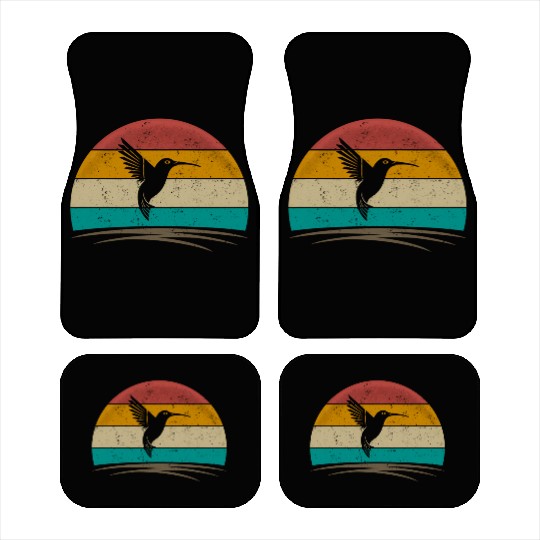 Hummingbird Distressed Hummingbird Car Mats