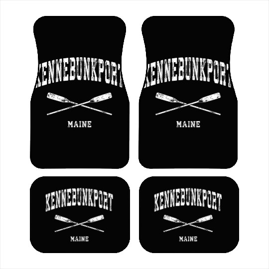 Kennebunkport Maine Nautical Crossed Oars Car Mats