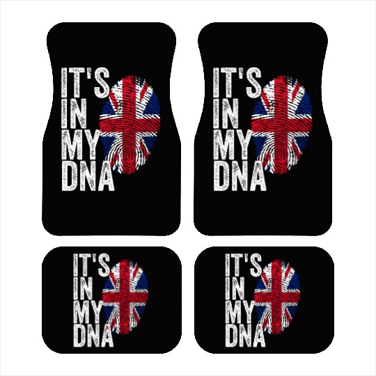 It'S In My Dna Uk Union Jack England Flag Eu Car Mats