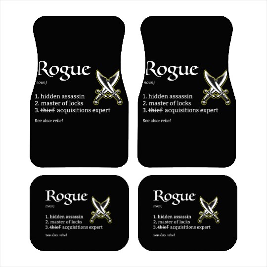 Rogue Class Definition Dungeons And Rpg Dragons Car Mats