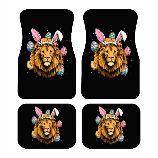 Easter Bunny Lion Easter Lion Car Mats