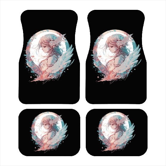 Watercolor Anime Fairy Cute Fairycore Pastel Goth Car Mats