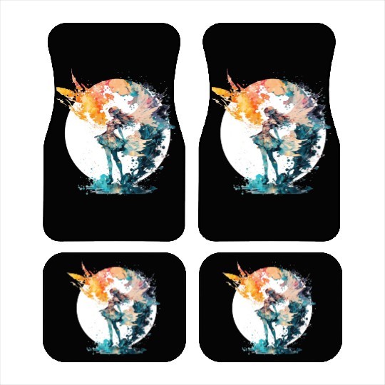 Watercolor Fairy Art Fairycore Grunge Pastel Goth Car Mats