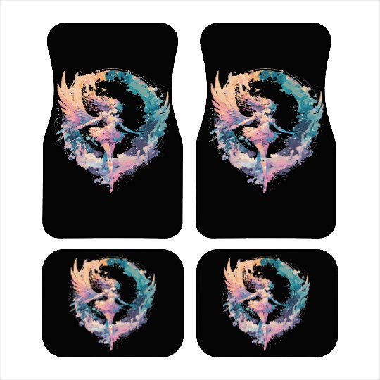 Watercolor Fairy Girls Fairycore Pastel Goth Butte Car Mats
