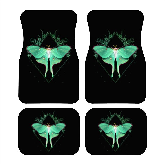 Luna Moth Beautiful Butterfly Insect Themed Car Mats