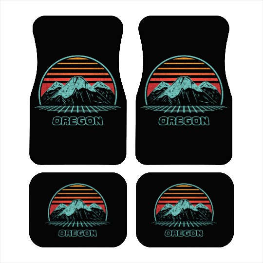 Oregon Mountain Hiking 80S Style Car Mats