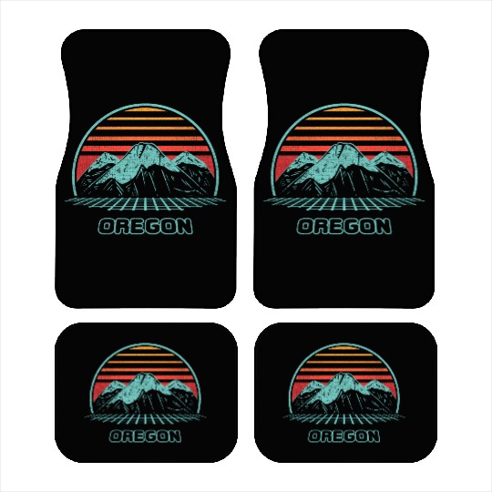 Oregon Mountain Hiking 80S Style Car Mats