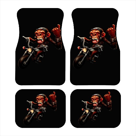 Zombie Raider Monkey Rockstar Car Mats