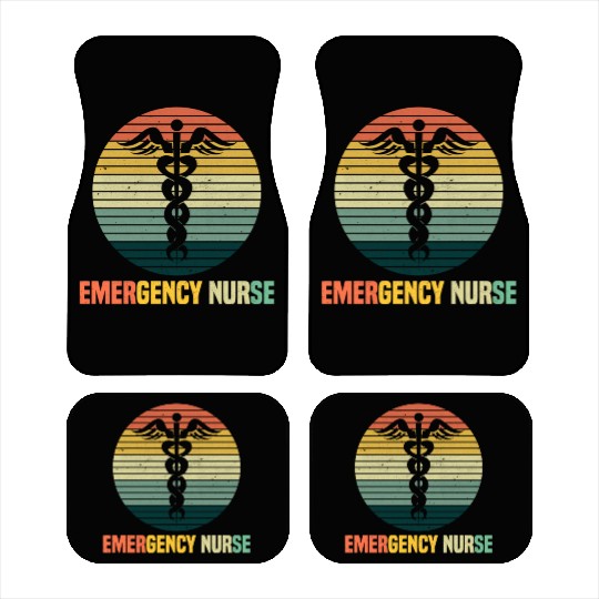 Emergency Room Nurse Er Nursing Car Mats