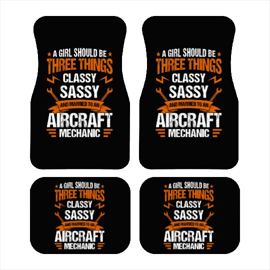 Aircraft Mechanic Aviation Airplane Mechanic Car Mats
