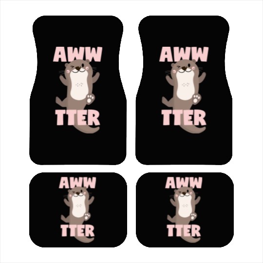 Otter Cute Sweet Kawaii Awwtter Car Mats
