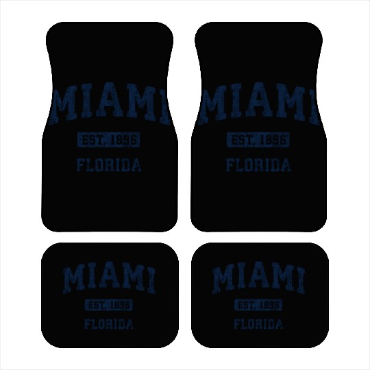 Miami Florida Fl Athletic Sports Car Mats