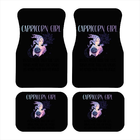 Capricorn Zodiac Sign Capricorn Horoscope Car Mats