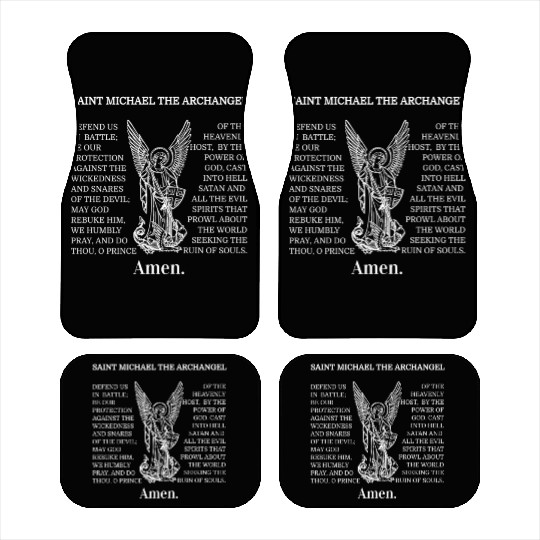 St Michael Catholic Archangel Christian Car Mats