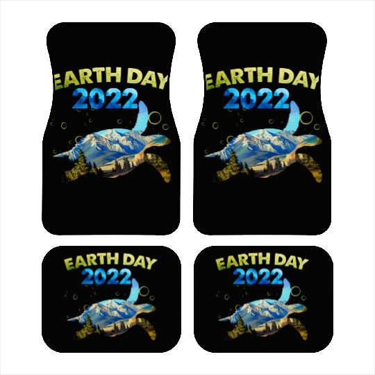 Sea Turtle Earth Day Everyday 2022 Planet World Car Mats