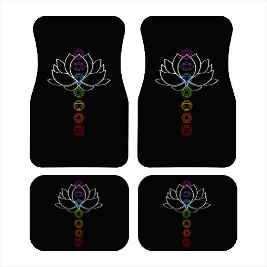 ritual Zen Lotus Chakras Aligned Yoga Car Mats