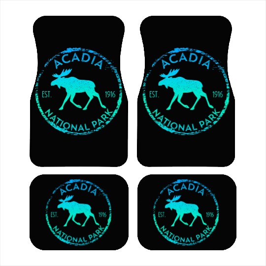 Acadia National Park Np Maine Moose Car Mats