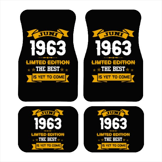 June 1963 Birthday Surprise Car Mats