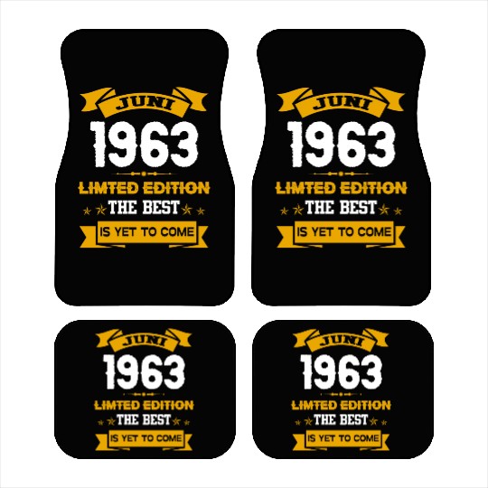 June 1963 Birthday Surprise Car Mats