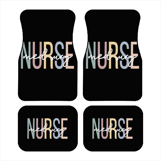 Medical-Surgical Nursing Boho Med Surg Nurse Car Mats