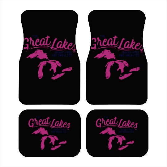 Great Lakes Shark Free Unsalted Summer Vacation Car Mats