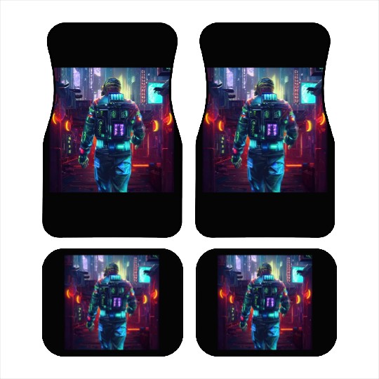 Cyberpunk man Car Mats