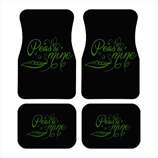 Cute Love Engagement And Wedding Quotes With Peas Car Mats