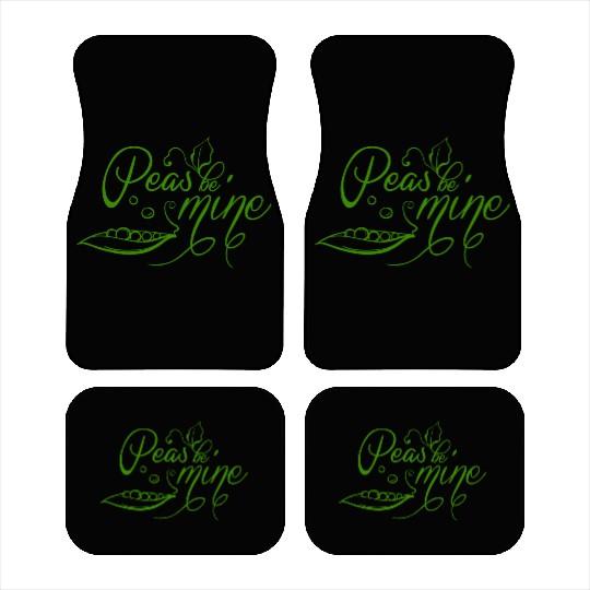 Cute Love Engagement And Wedding Quotes With Peas Car Mats
