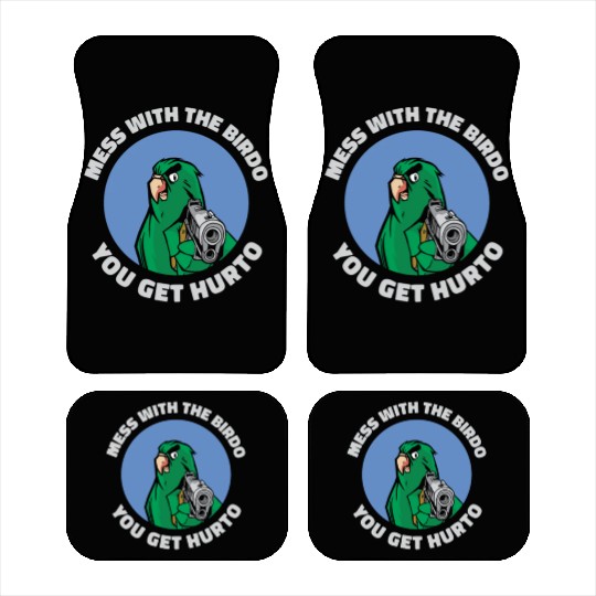Bird Cartoon Birdwatching Bird Owner Car Mats