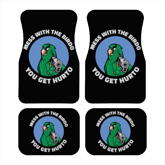 Bird Cartoon Birdwatching Bird Owner Car Mats