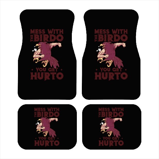 Bird Cartoon Birdwatching Bird Owner Car Mats
