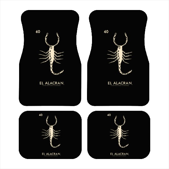 Loteria El Alacran Scorpion Car Mats