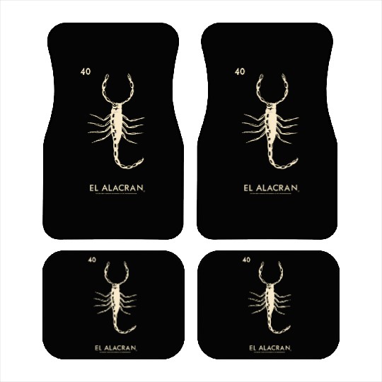 Loteria El Alacran Scorpion Car Mats
