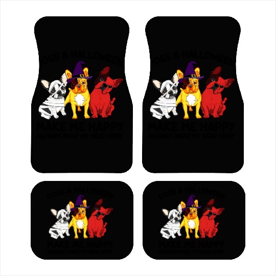 Frenchie Dog Halloween Dog Lover Car Mats