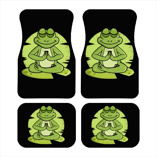 Meditating Frog Lover Men Yoga Gift Women Car Mats