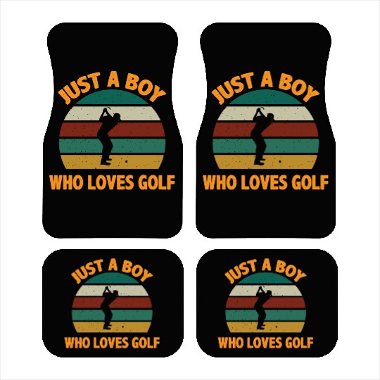 Just A Boy Who Loves Golf Car Mats