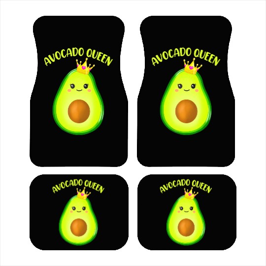 Avocado Vegan Queen Tiara Crown Wos Car Mats