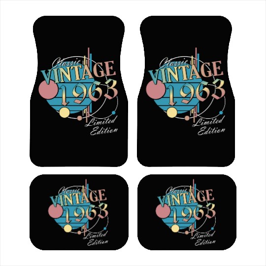 60th birthday 1963 60 er birthday Car Mats