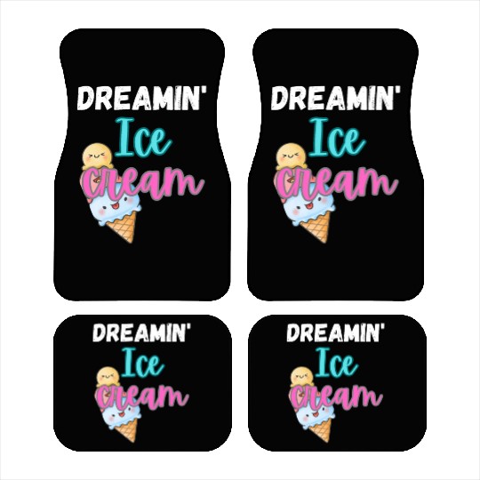 Dreamin' Ice Cream Summer Design Car Mats