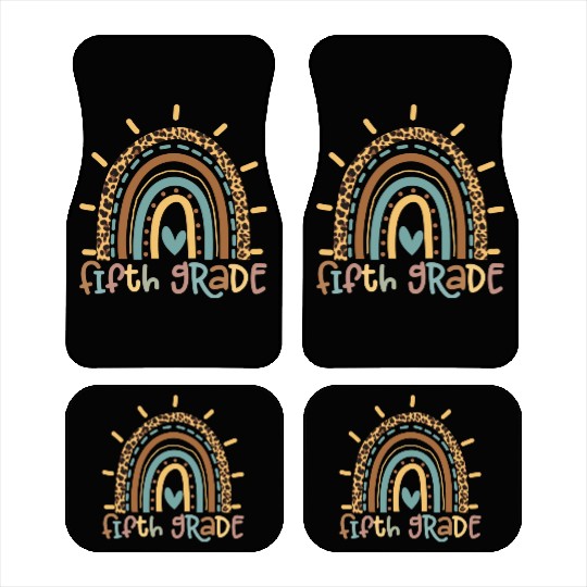Fifth Grade Rainbow Girls Boys Teacher Team Car Mats