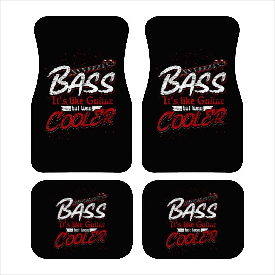 Bass Guitar Player Bass Guitar Car Mats