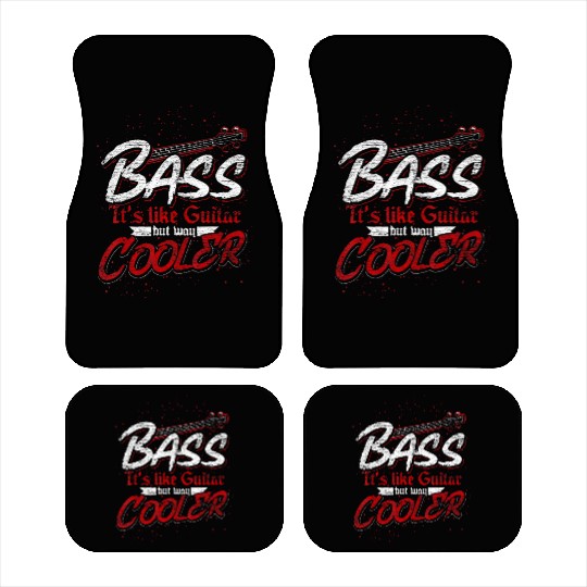 Bass Guitar Player Bass Guitar Car Mats
