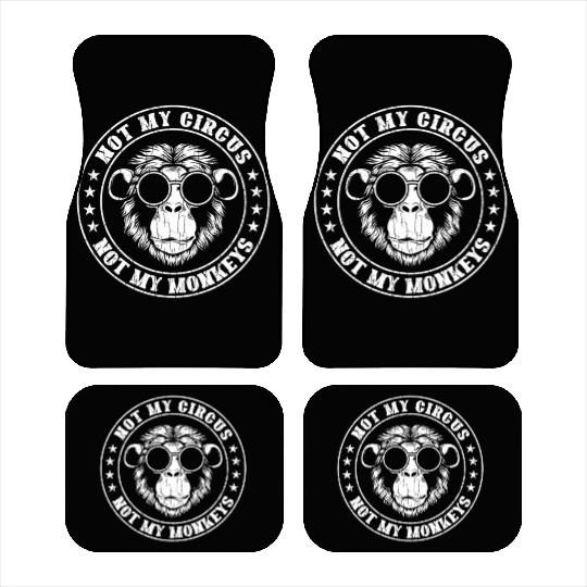 Not My Circus Monkeys Monkey Animal Car Mats